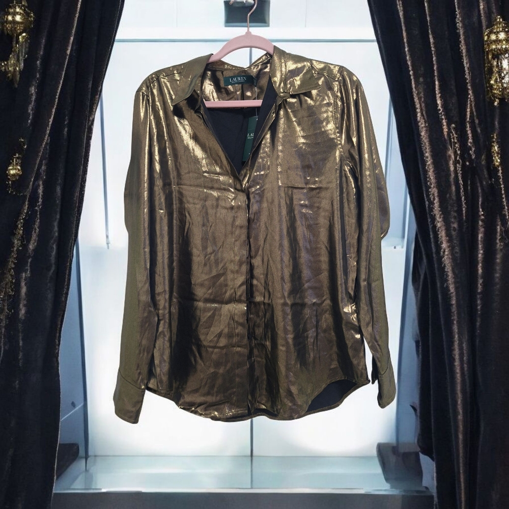Ralph Lauren Gold Metallic Jacket